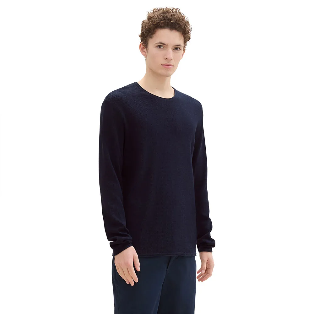

Свитер Tom Tailor Structured Roll Edge Knit, синий