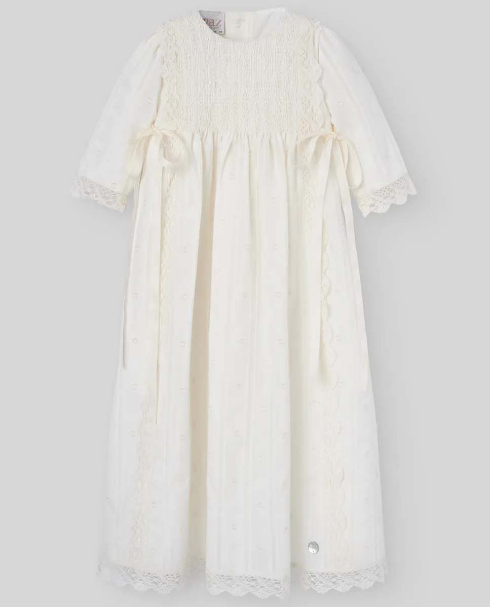 

Детская юбка из органзы с кружевом PAZ Rodríguez, цвет Crudo