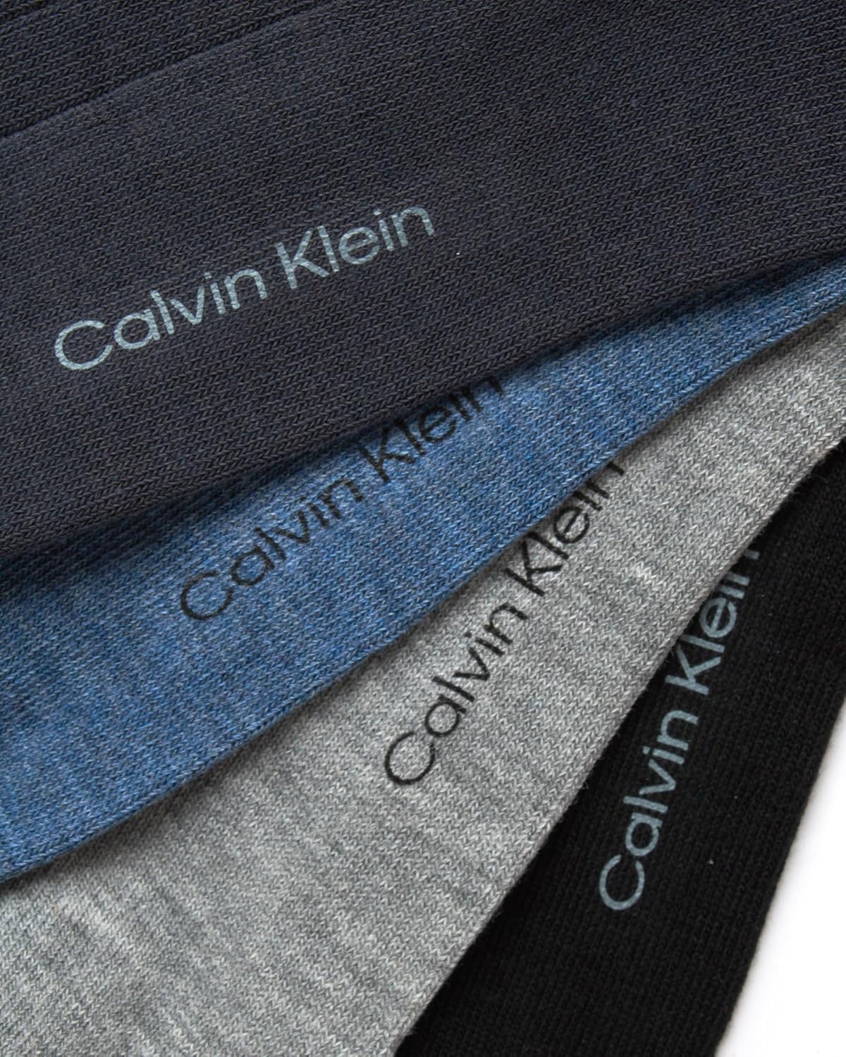 Мужские носки Calvin Klein - 8 пар легких однотонных носков из хлопковой смеси (размер 7-12), Blue Texture — фото 4