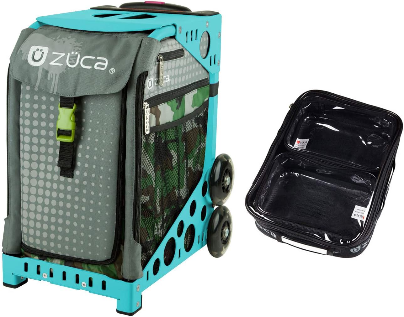 

Спортивная сумка Zuca - пейнтбол с подарочными пакетами: один большой и два маленьких (бирюзовая оправа), Зеленый, Спортивная сумка Zuca - пейнтбол с подарочными пакетами: один большой и два маленьких (бирюзовая оправа)