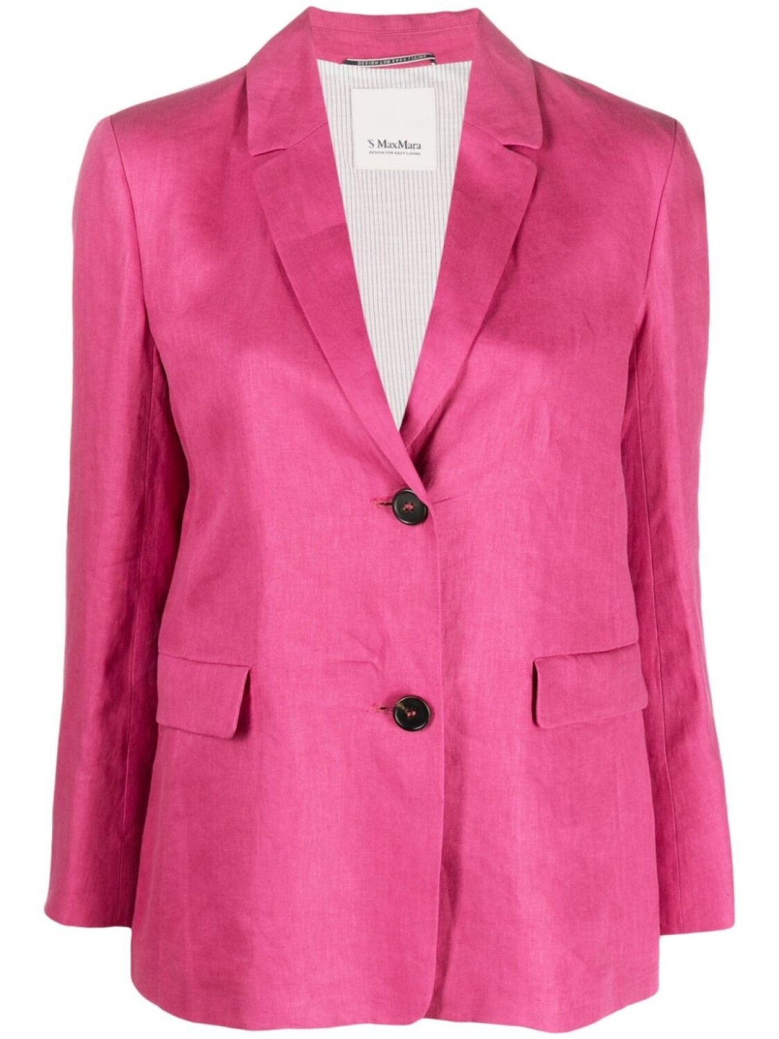 

Льняной однобортный блейзер 'S Max Mara, розовый