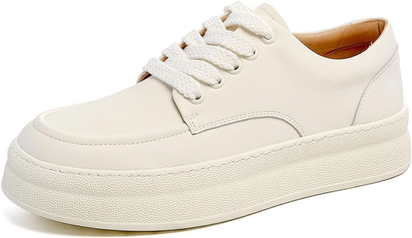 

Мужские туфли дерби на платформе с шнуровкой, легкие, дышащие, повседневные с округлым носком, противоскользящие, с поддержкой свода стопы, для скейтборда, слипоны, уличная мода, повседневные кроссовки Generic, бежевый