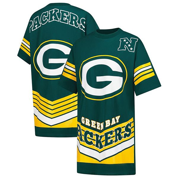 

Женское платье-футболка green bay packers perfect score vintage Gameday Couture