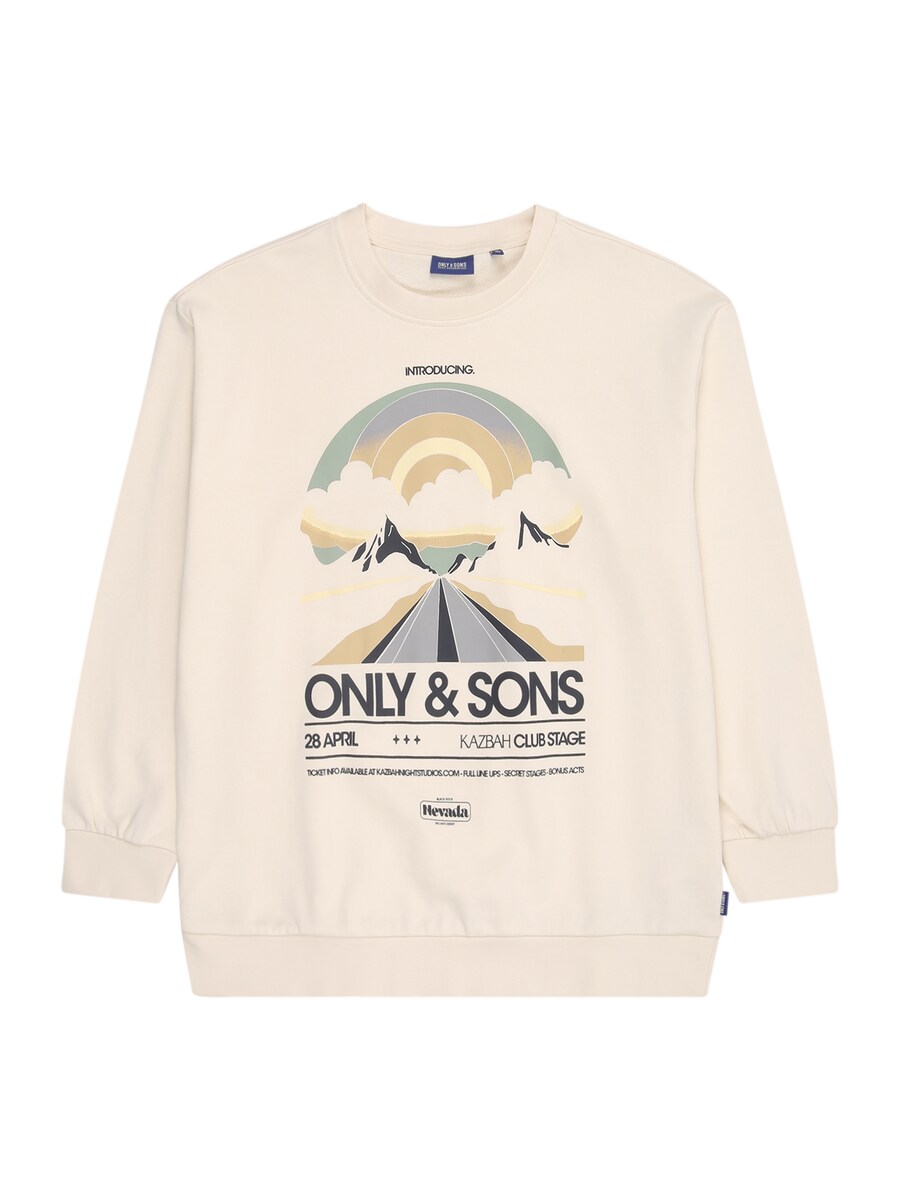 

Толстовка Only & Sons Junior OSJROAD, цвет Cream/Sand