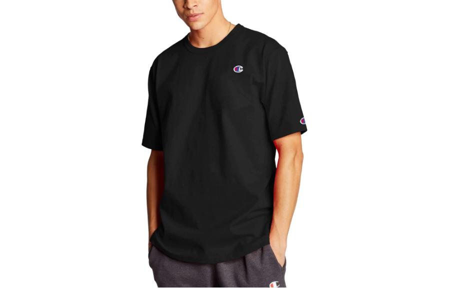 

Champion Футболка мужская черная, Черный, Champion Футболка мужская черная