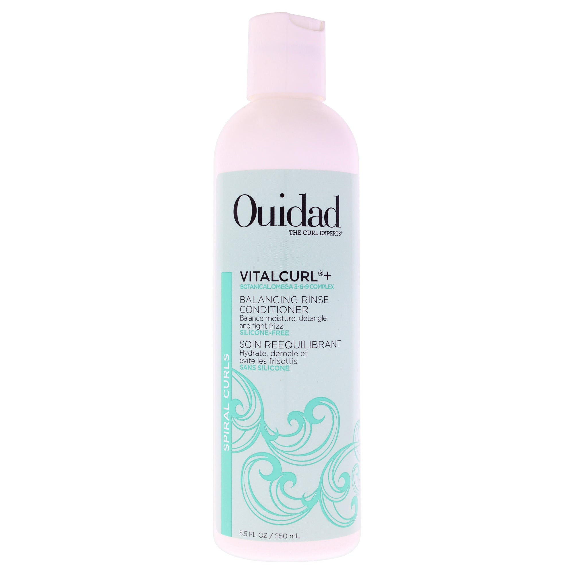 Кондиционер для волос VitalCurl Plus Balancing Rinse Conditioner от Ouidad, подходит для мужчин и женщин - 240 мл, прозрачный