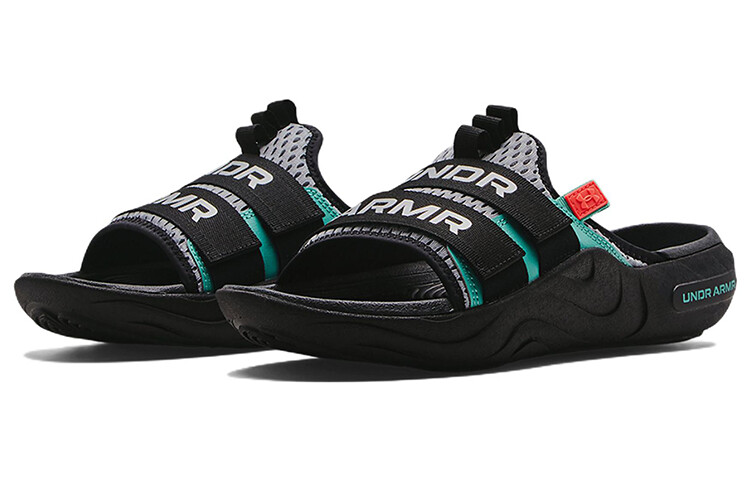 UA Лунный Новый год шлепанцы мужские черные/серые Under Armour — фото 3