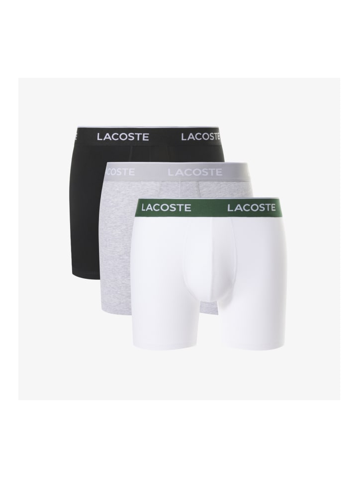 

Боксерские трусы Lacoste, цвет schwarz/grau