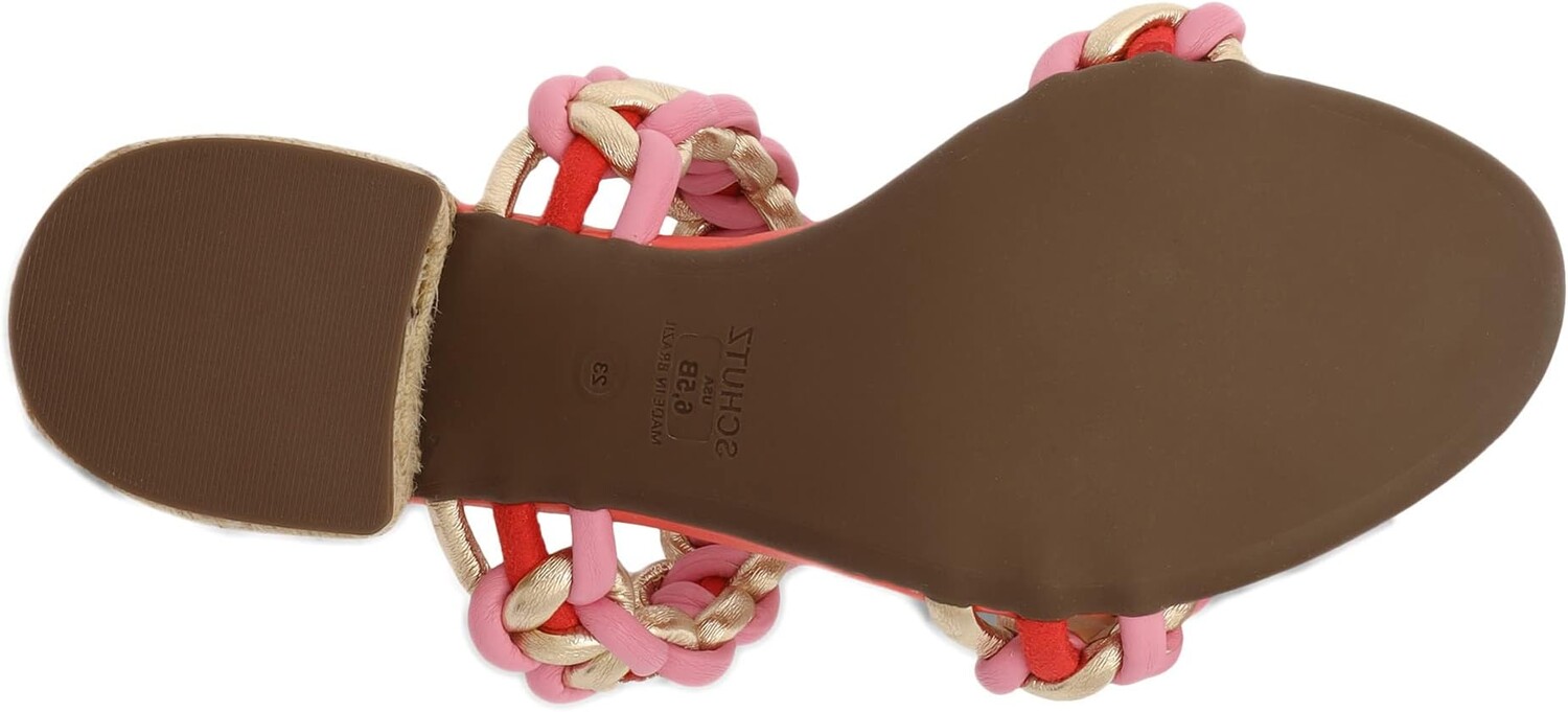 Сандалии Schutz Juliet Mid, цвет Coral/Clube Rose/Platina (D/B Coral) — фото 3