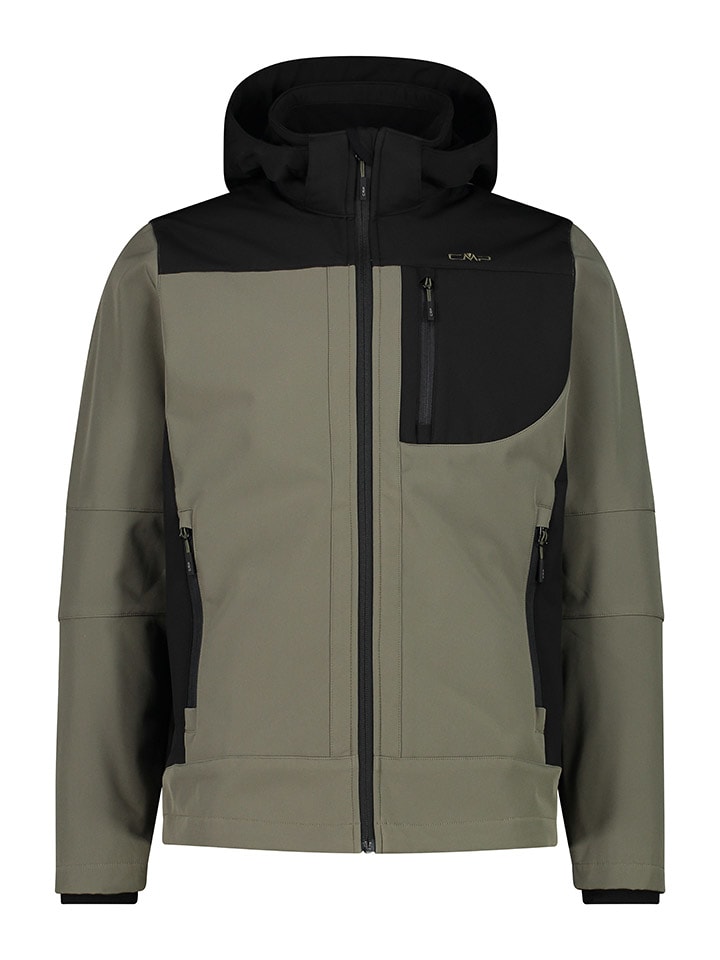 

Cmp Куртка из софтшелла бежево-черного цвета