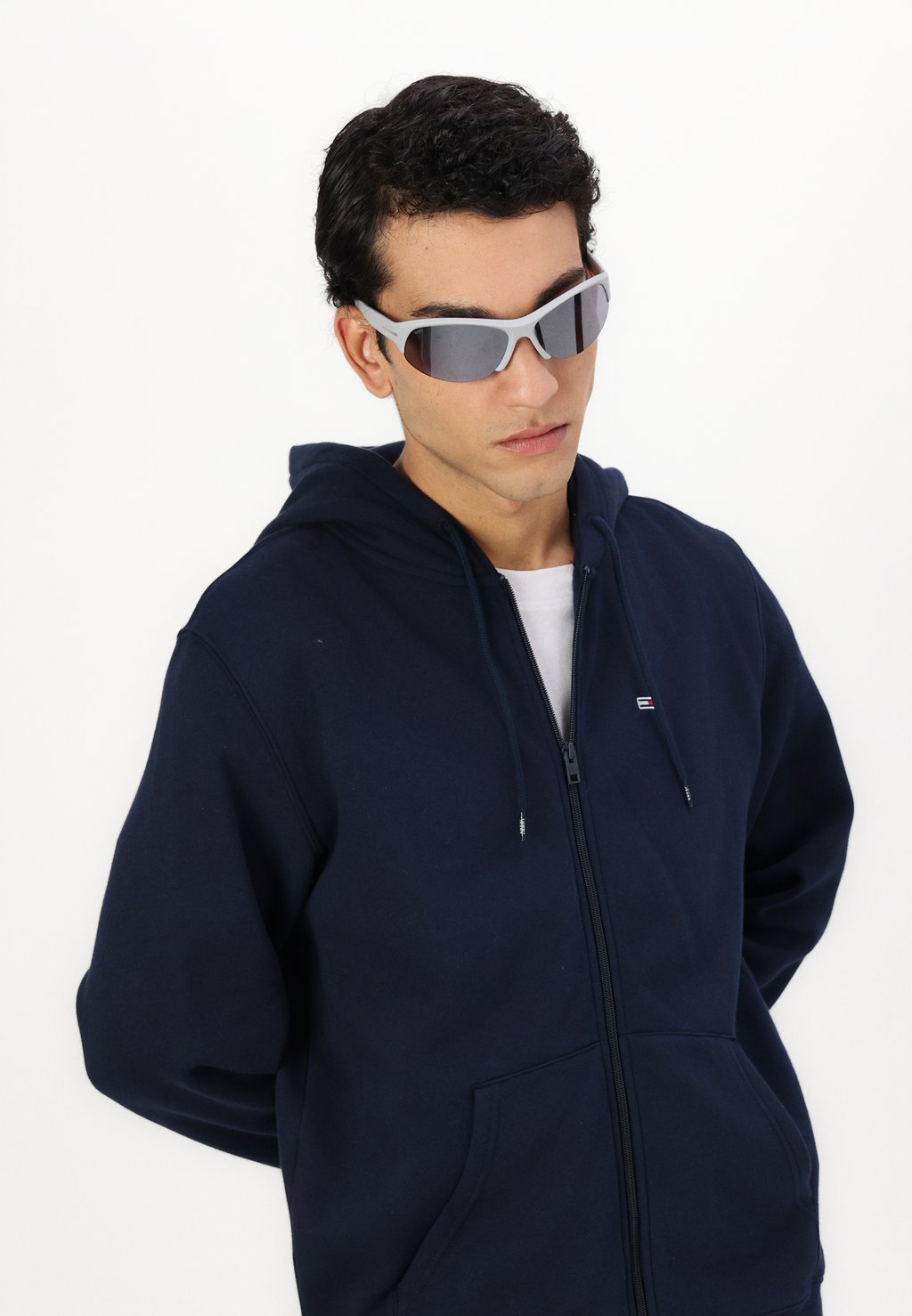 

Толстовка на молнии FLAG ZIP Tommy Jeans, темно-синий