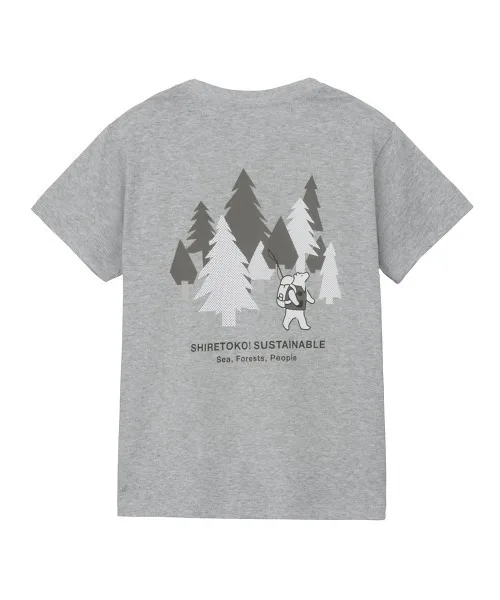 Детская футболка THE NORTH FACE S/S Shiretoko Toko Tee с принтом и UV защитой белая — фото 4