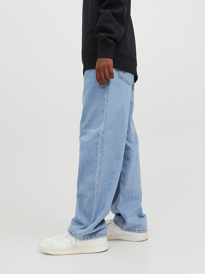 JACK & JONES Junior Джинсы "Алекс" - стандартный крой - светло-голубого цвета — фото 2
