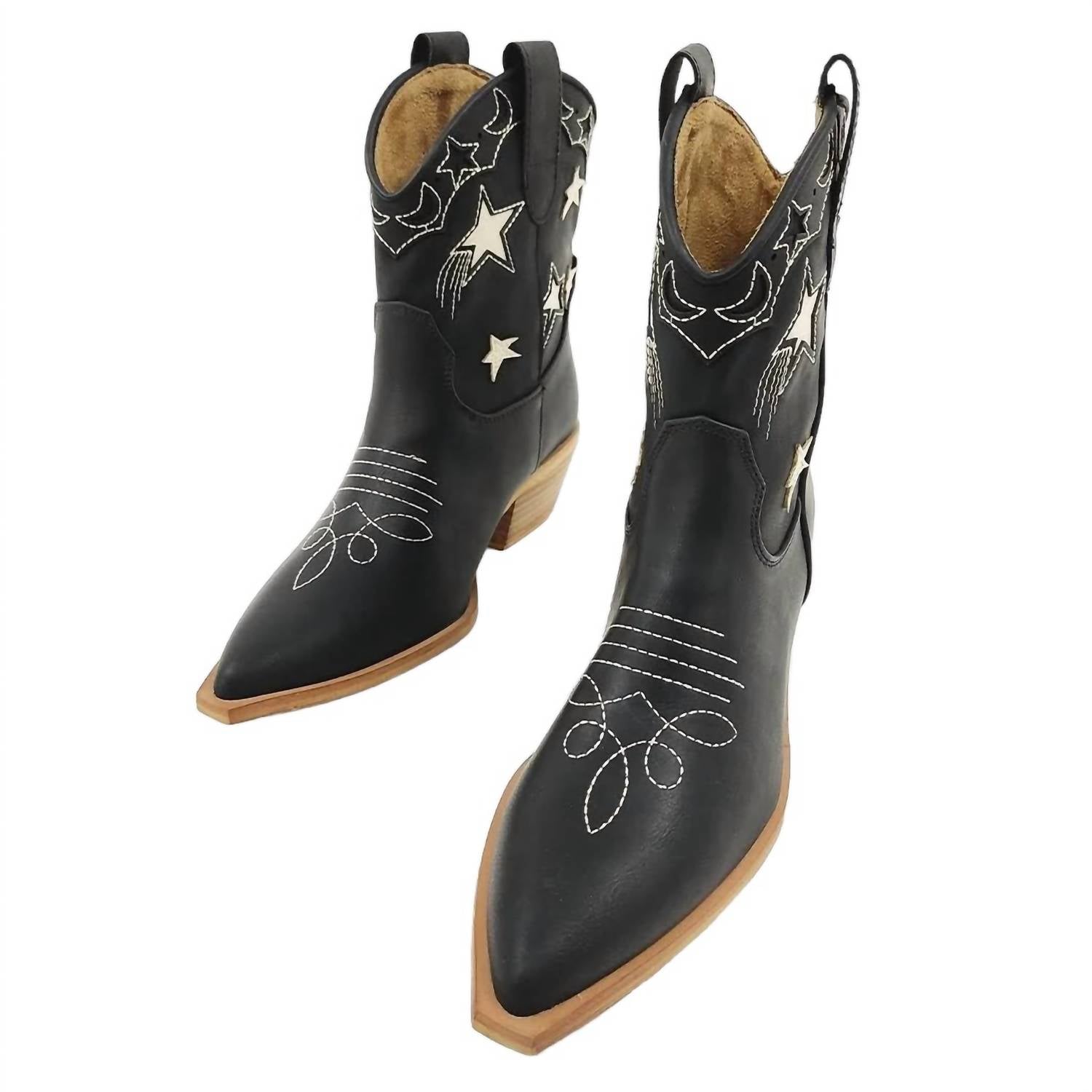 Женские ботинки Valencia Star черного цвета SHU SHOP