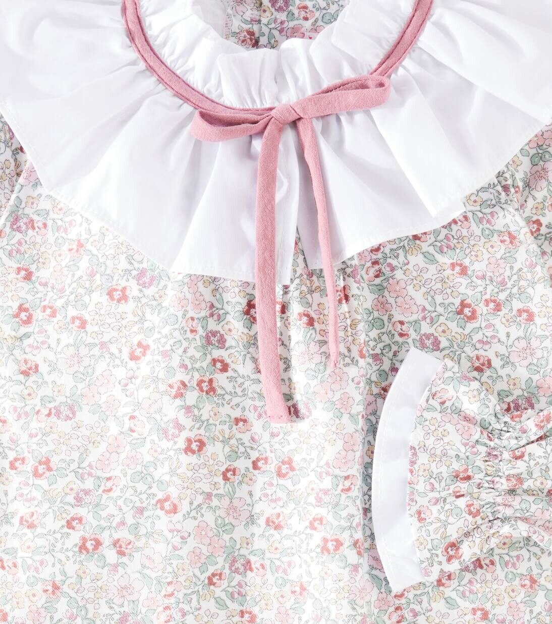 Платье Odisea с цветочным принтом из хлопка La Coqueta, цвет ivory floral — фото 2