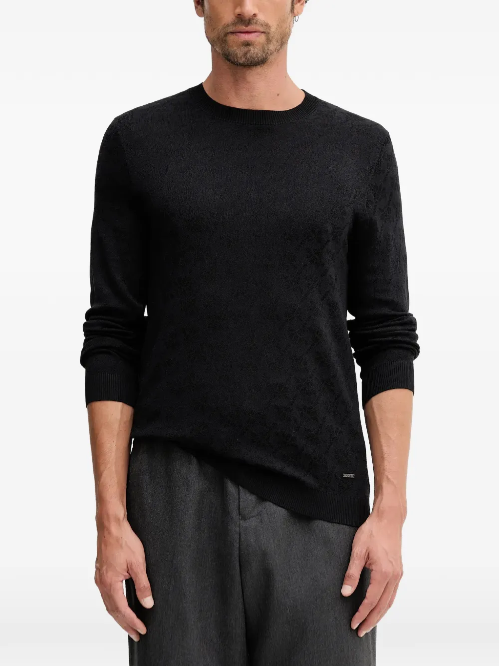 

Джемпер из жаккардовой вязки Cahilo Joop!, черный