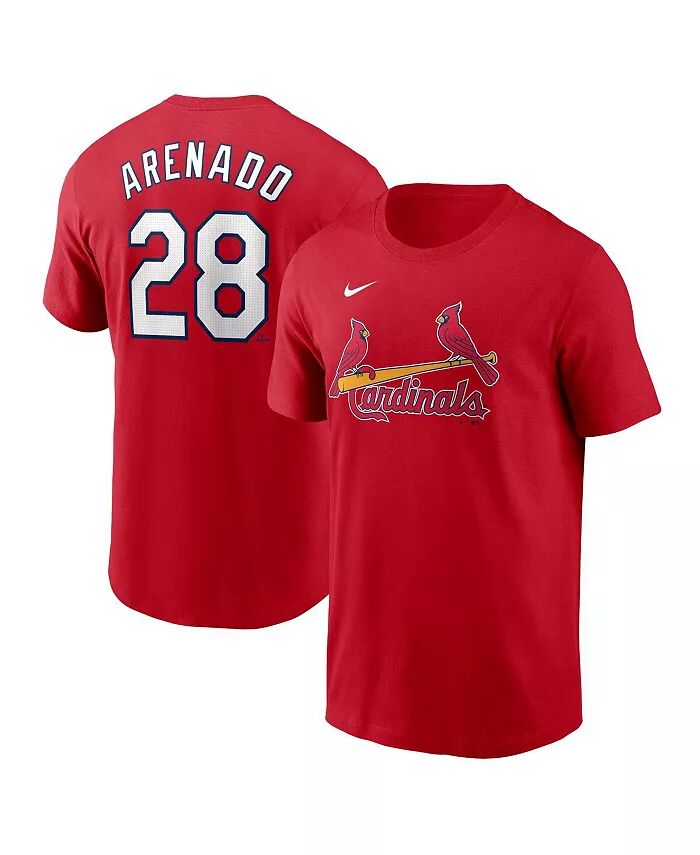 

Футболка мужская Nike Nolan Arenado Red St. Louis Cardinals Fuse с номером имени Fanatics