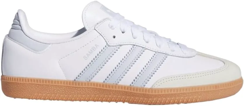 Мужские кроссовки Adidas Samba, белый/синий — фото 2