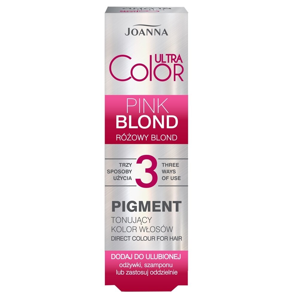 

Joanna Ultra Color Pigment тонирующая краска для волос 004 Розовый Блонд 100мл