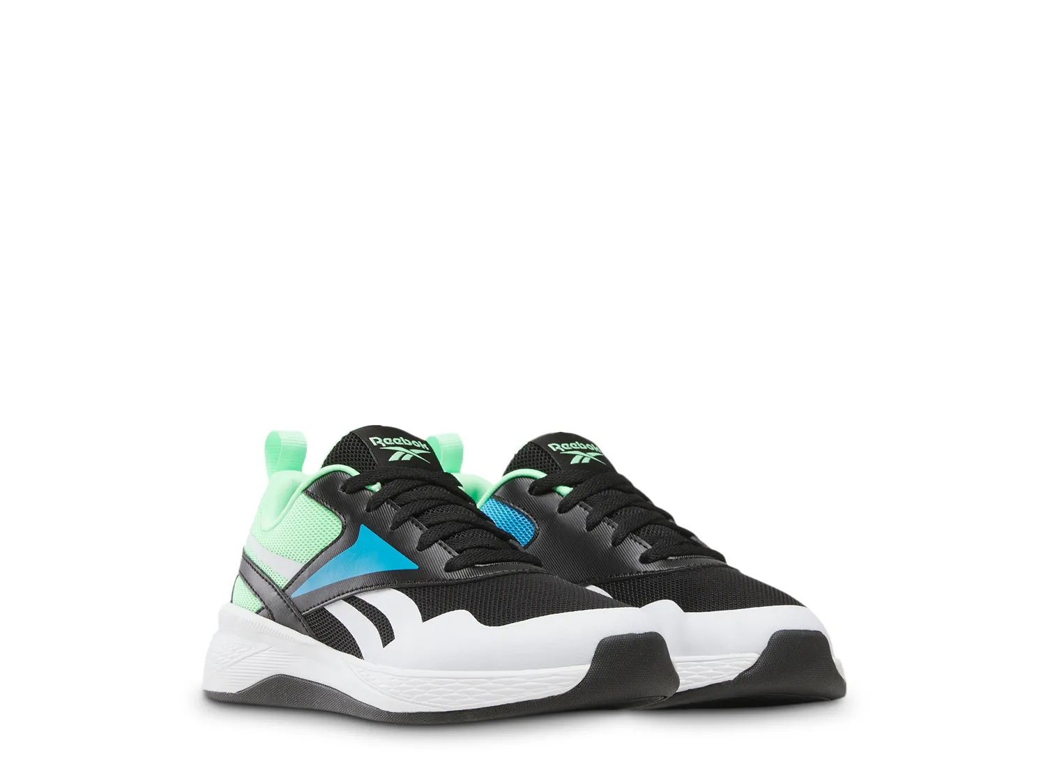 Кроссовки Reebok Nano Play Sneaker - Kids', черный/синий/зеленый — фото 2