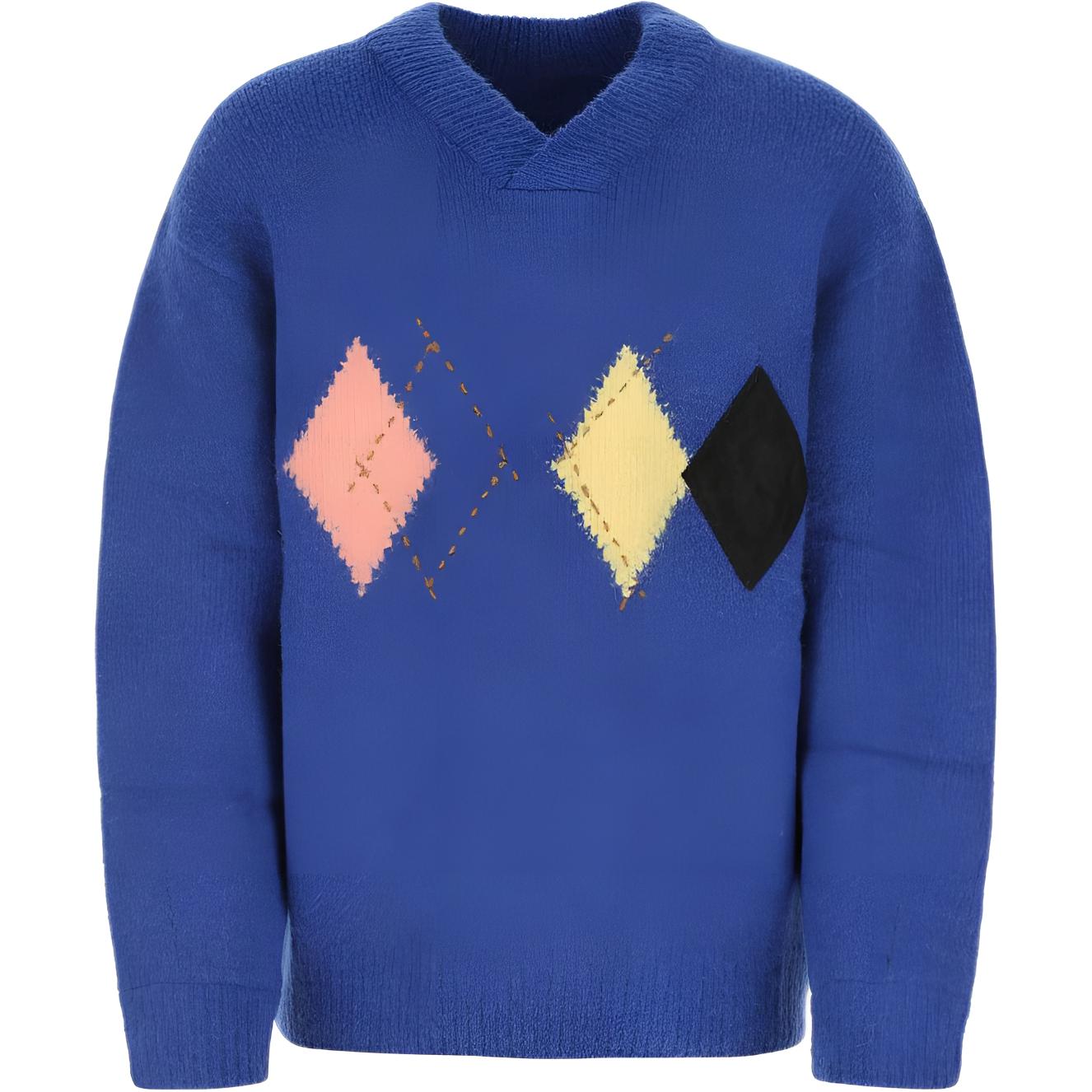 

Илланд ажурный свитер оверсайз Argyle ADER ERROR, синий