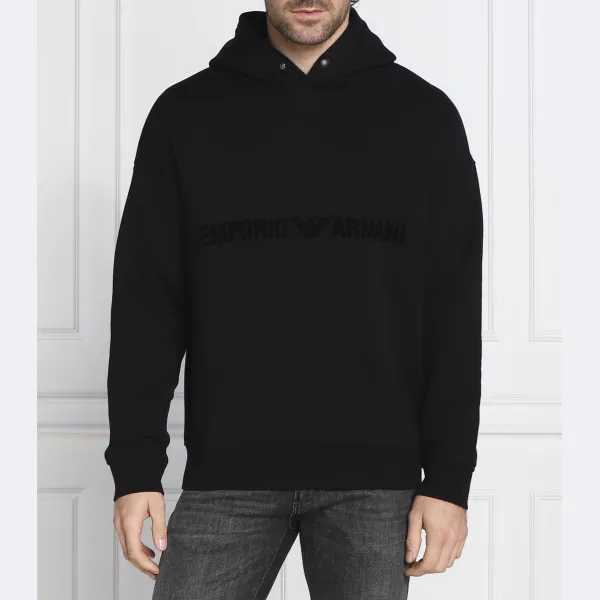 

Толстовка обычного кроя Emporio Armani, черный