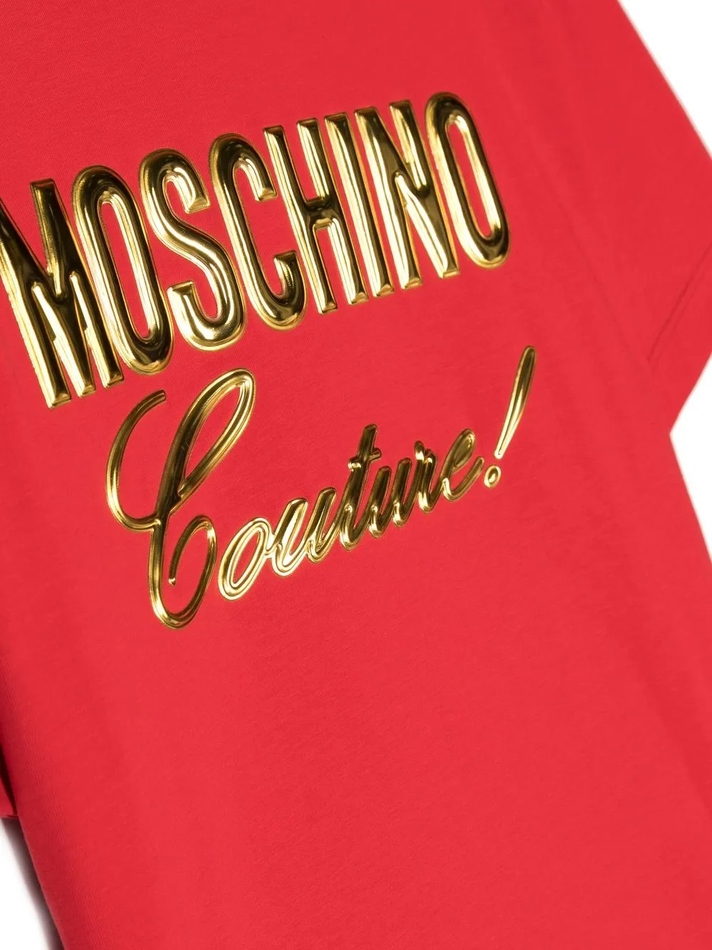 Футболка с логотипом Moschino Kids, красный — фото 3