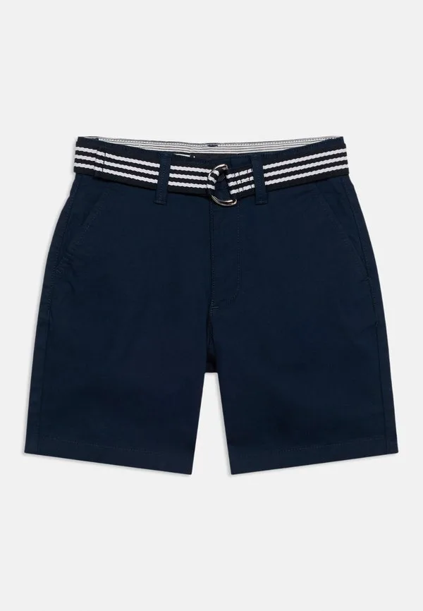 Основной фирменный пояс, свободные шорты-чиносы Tommy Hilfiger, Dark Night Navy — фото 3