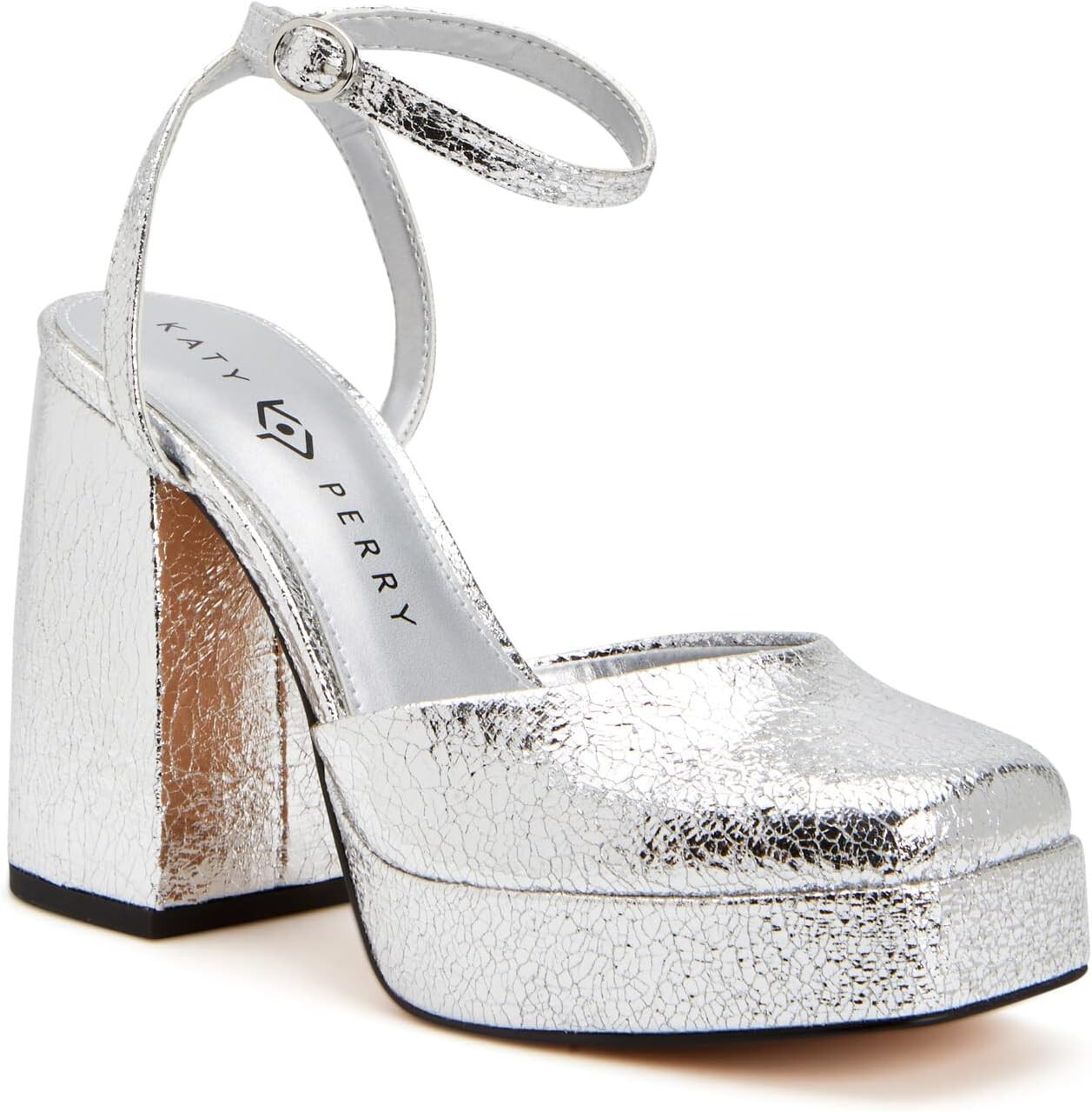 

Туфли Katy Perry The Uplift Ankle Strap, серебряный