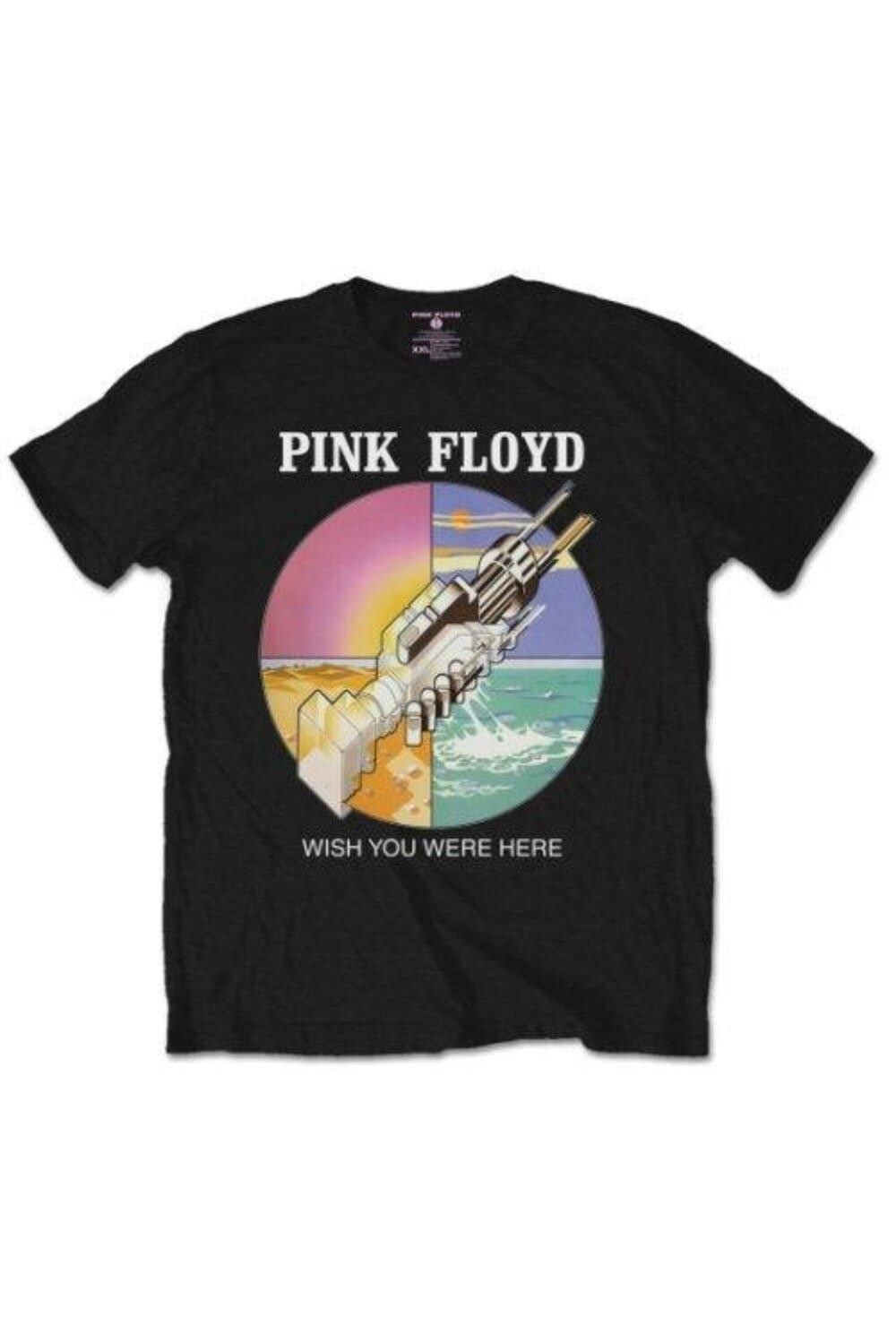 

Круглая футболка Wish You Were Here Pink Floyd, черный