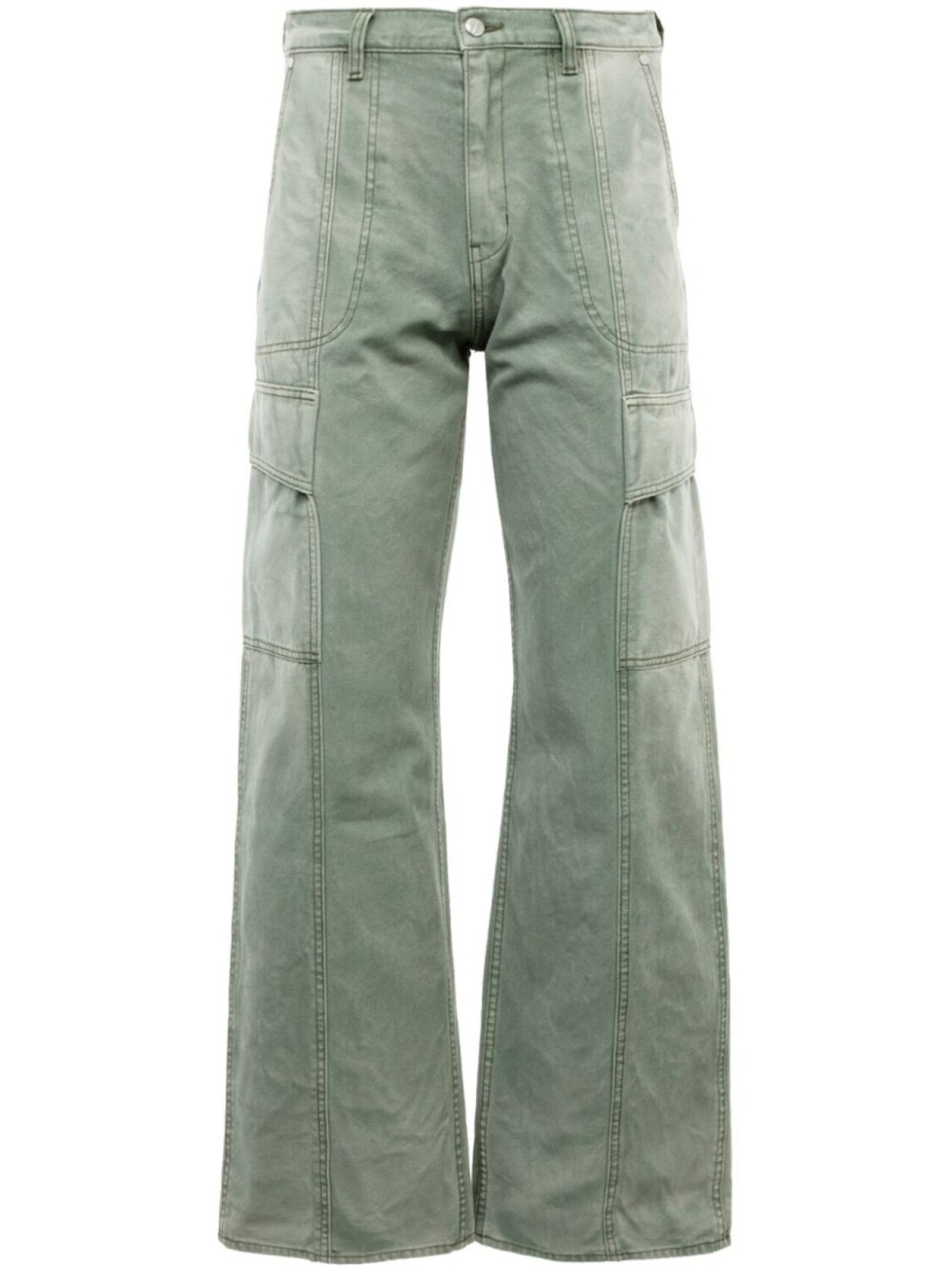 

RHUDE холщовые брюки-карго, зеленый