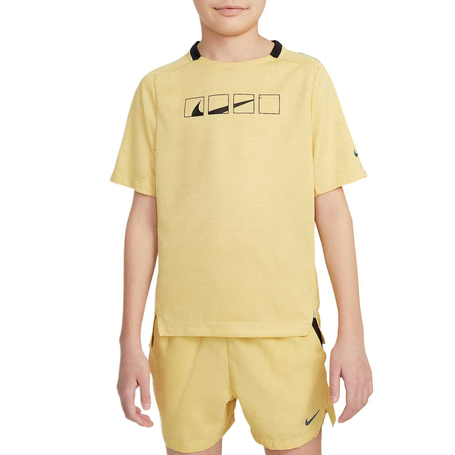 Футболка для младших школьников Nike, золото — фото 3