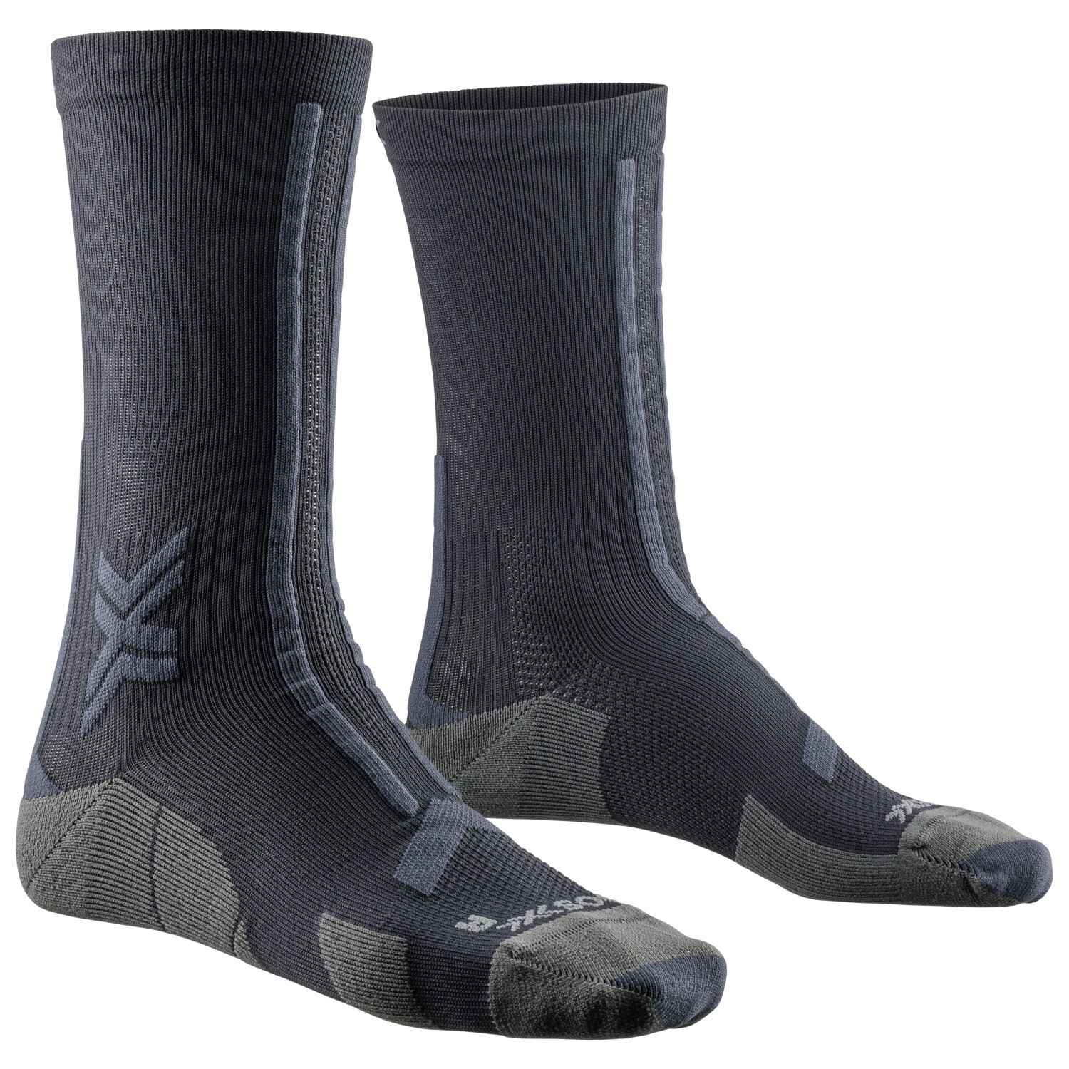 

Носки для бега X-Socks Trail Run Discover Crew, цвет Black/Charcoal