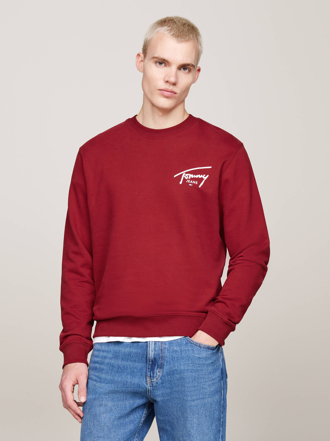 

Толстовка Tommy Jeans Regular Fit, красный