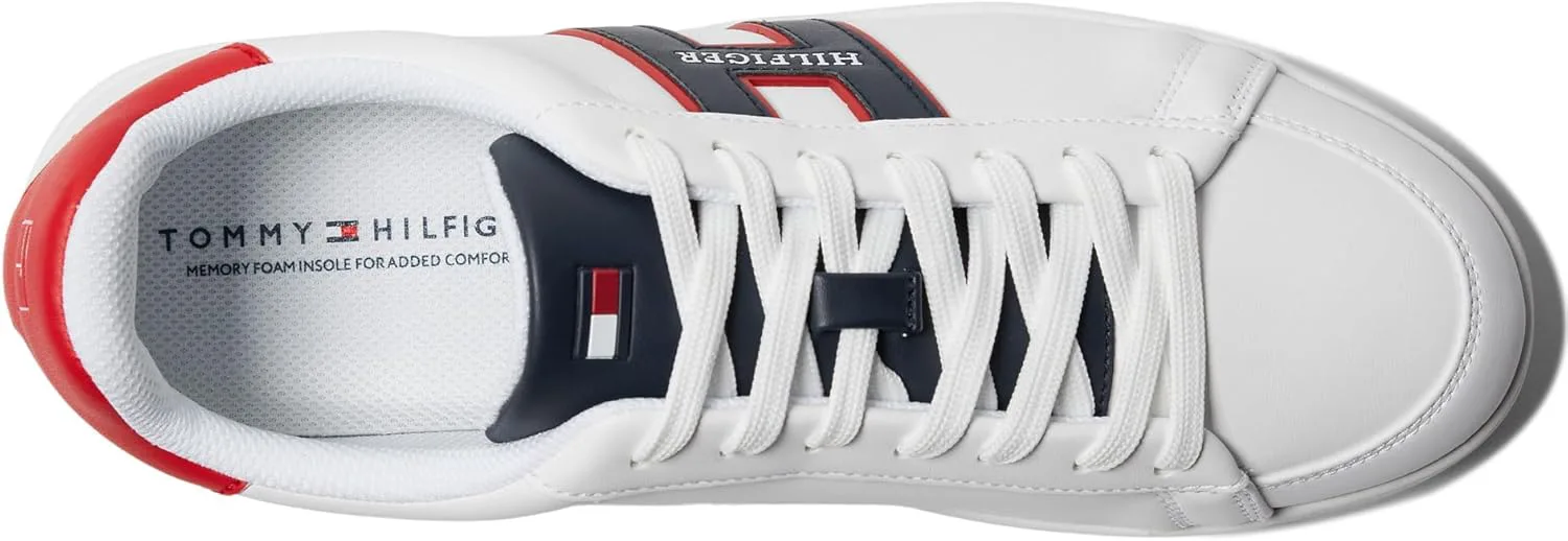 Кроссовки Tommy Hilfiger Mens Jolix, белый/темно-синий/красный — фото 3
