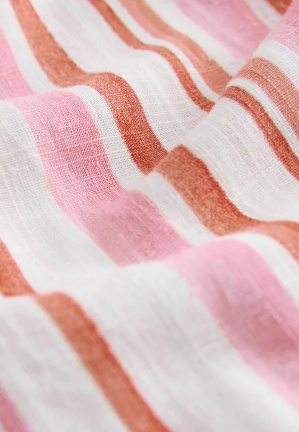 Платье-Рубашка Next, Pink Orange Washed Stripe — фото 3