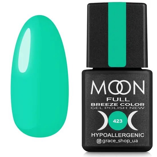 

Цветной гибридный лак Moon Full Breeze № 423, 8 мл