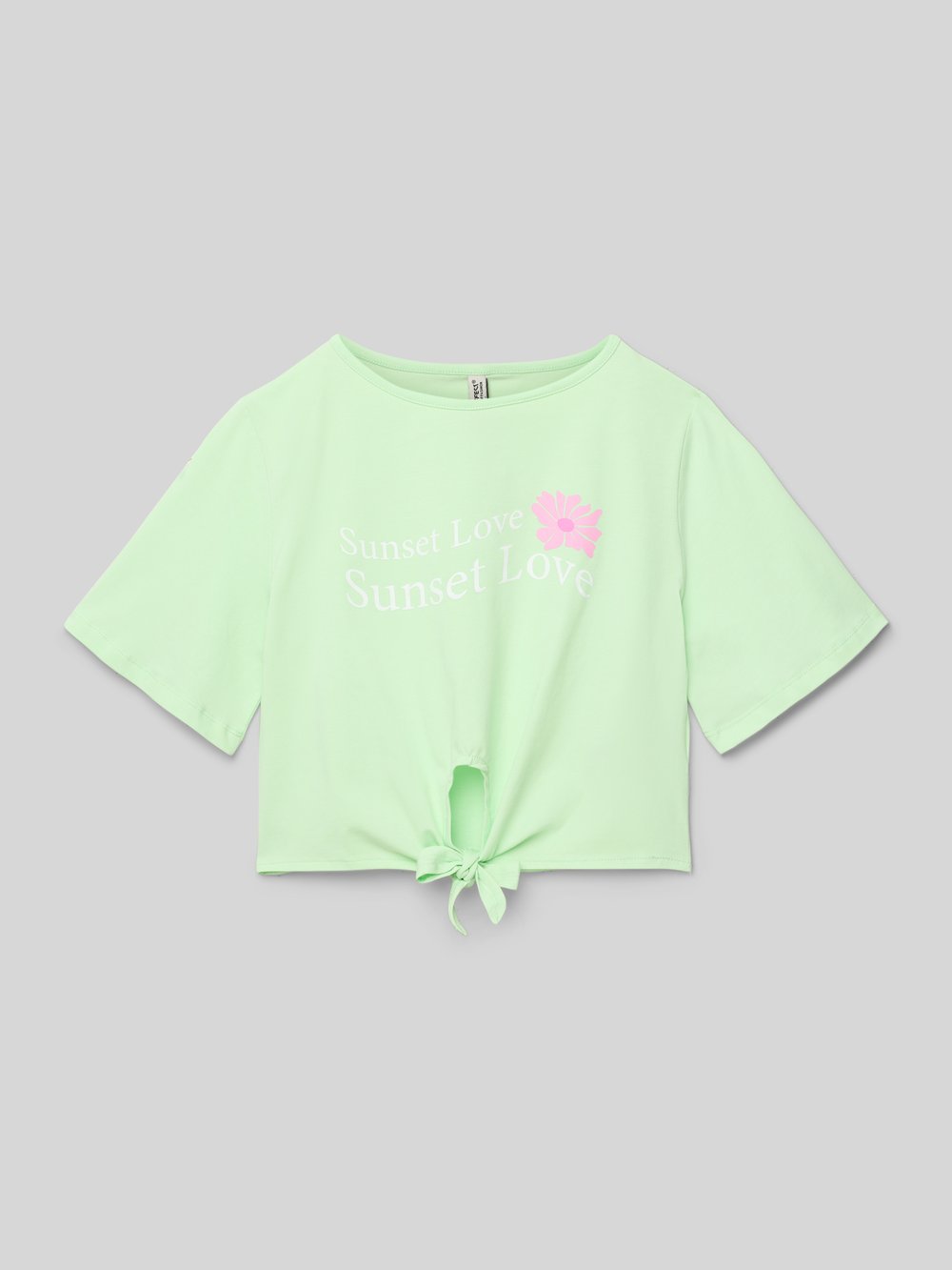 

Укороченная футболка с этикеткой Blue Effect, светло-зеленый