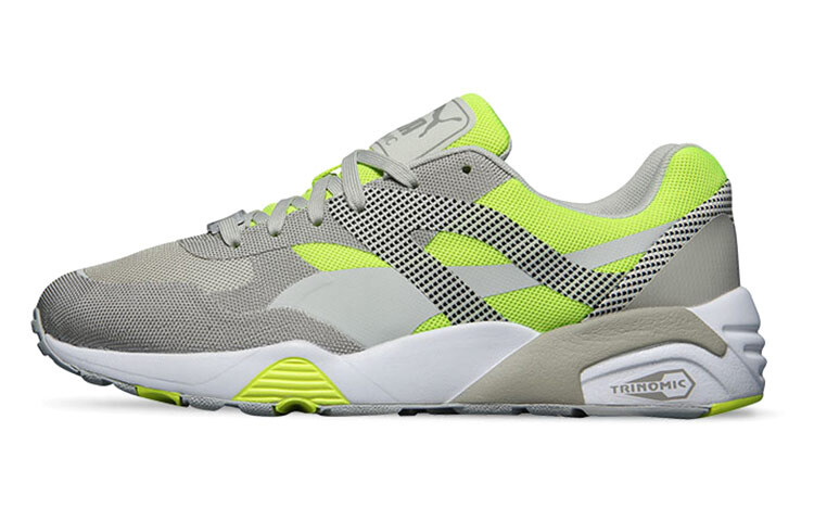 

R698 Кроссовки Lifestyle мужские с низким верхом серые/зеленые Puma, Зеленый, R698 Кроссовки Lifestyle мужские с низким верхом серые/зеленые Puma