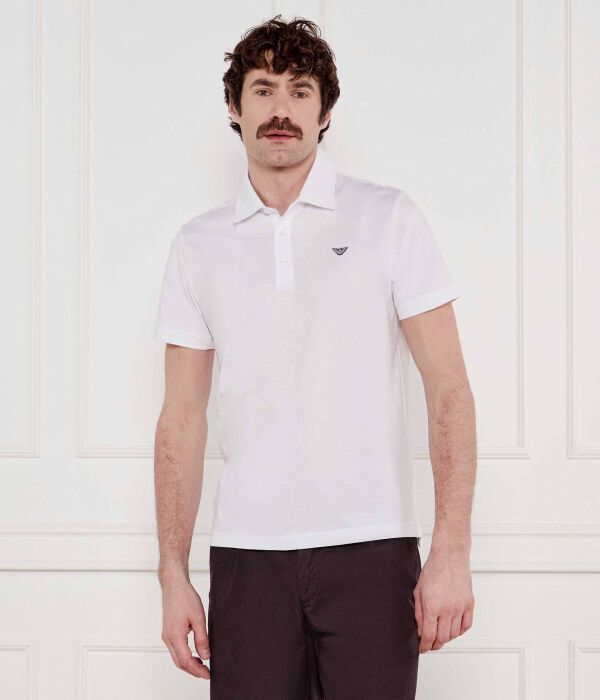 

Рубашка поло Regular fit Emporio Armani, белый