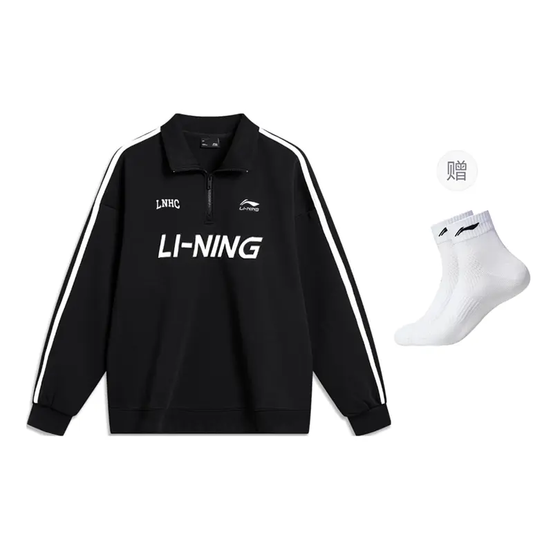 

Спортивная мода коллекция свитшот unisex LINING, черный