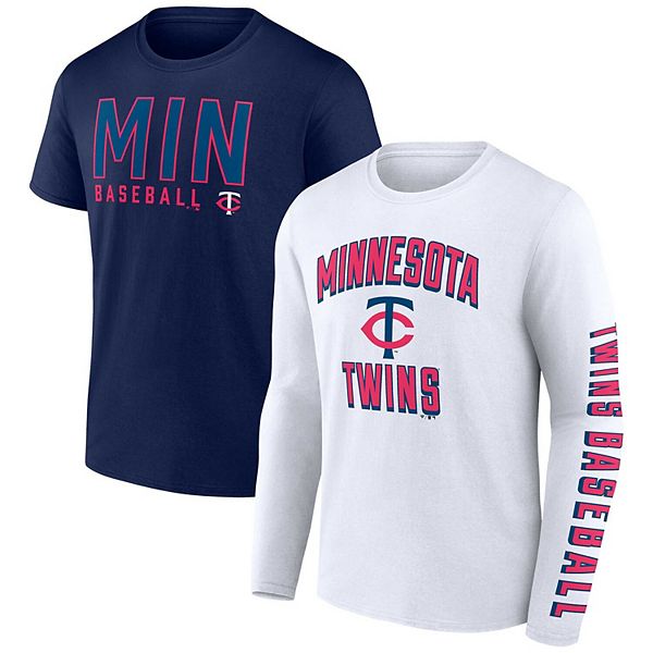 

Мужской набор из двух футболок Minnesota Twins fanatics branded navy/white Unbranded