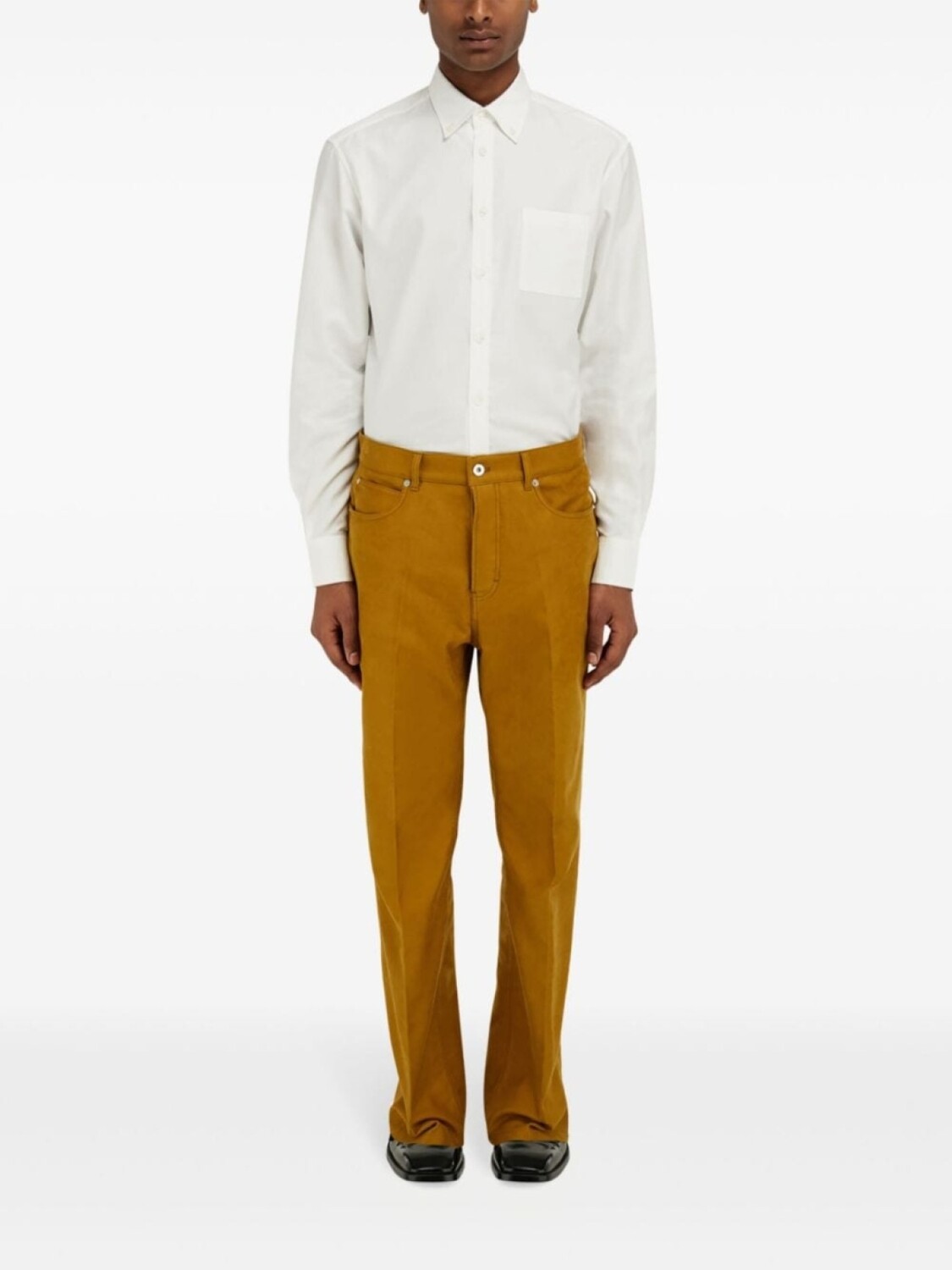 

Ferragamo брюки из молескина, коричневый