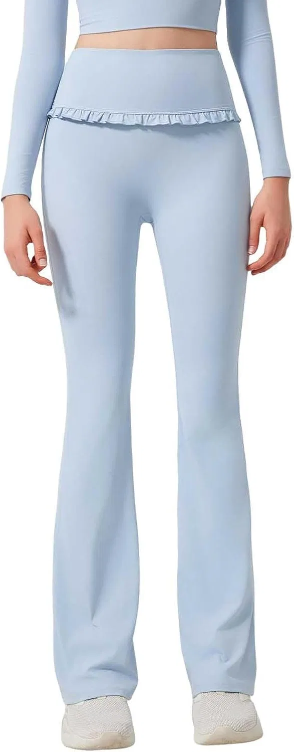 Женские брюки для йоги Flared High Waist, Light Blue