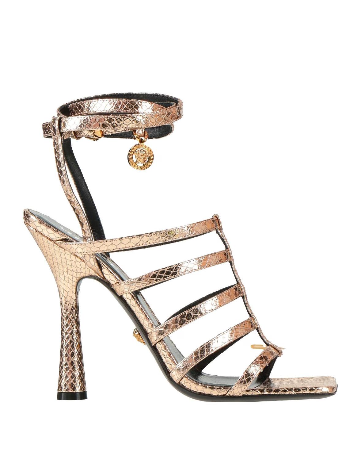 Сандалии Versace, платиновый
