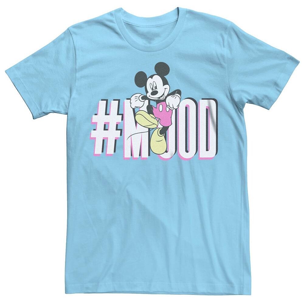 

Мужская классическая футболка Disney's Mickey Mouse Happy Jump Mood Licensed Character, цвет Light Blue