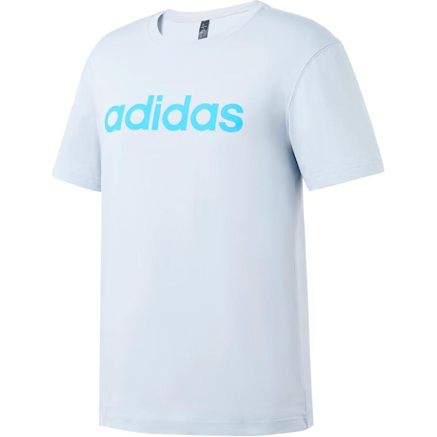

Футболка мужская светло-голубая Adidas, светло-голубой