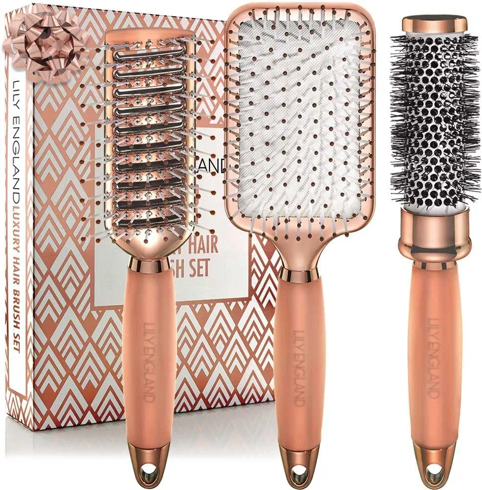 Набор расчесок Lily England Rose Gold для всех типов волос Lily England