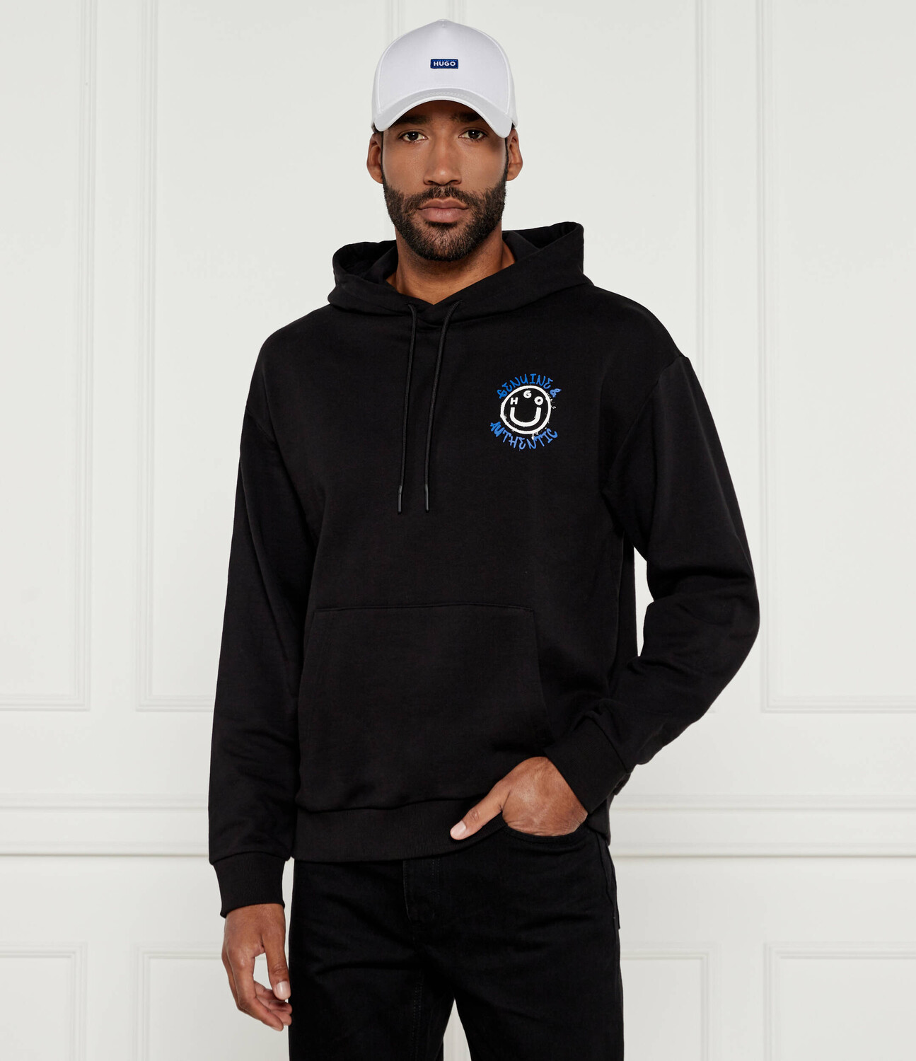 

Толстовка Hugo Blue Nothentico Regular Fit, черный