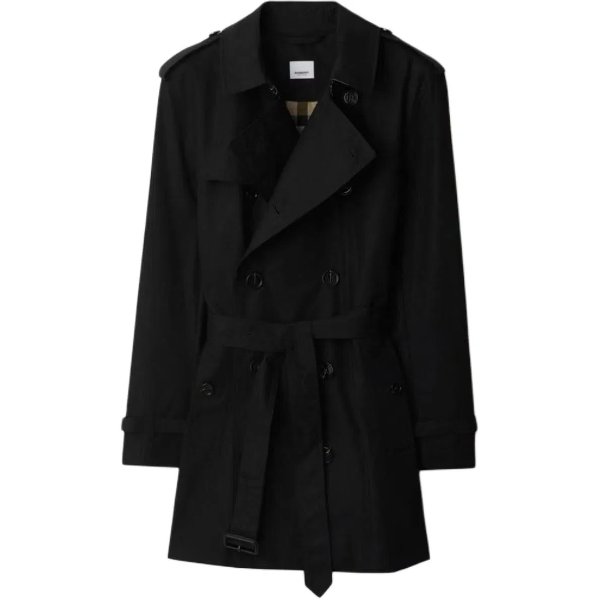Тренч Burberry мужской классический, для весны и осени, черный
